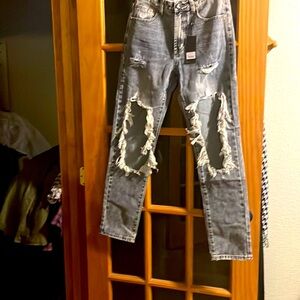 1 teaspoon boyfriend, jeans, high waisted, size 26